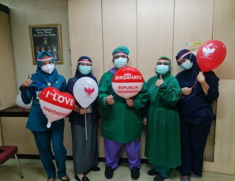Ucapan Dirgahayu RI dari Nakes, Perwakilan Dokter Spesialis & Staff Mitra Kerja